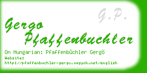 gergo pfaffenbuchler business card