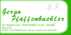 gergo pfaffenbuchler business card